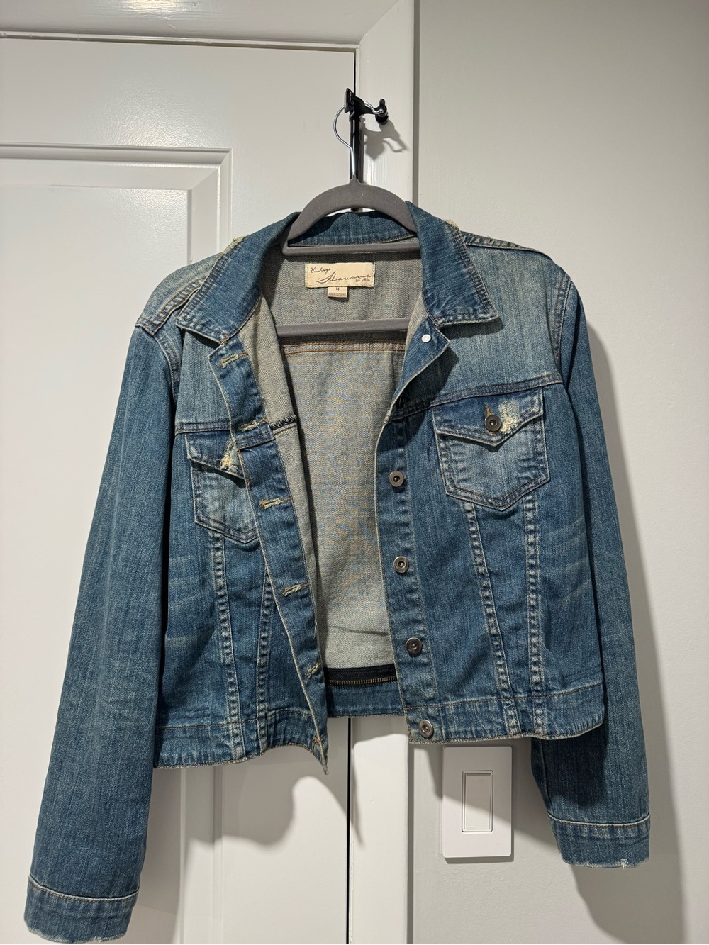 Vintage Blue Denim Jean Jacket - Women's